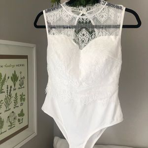 White Lace Bodysuit